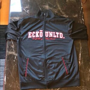 Men’s M Ecko black zip up track jacket